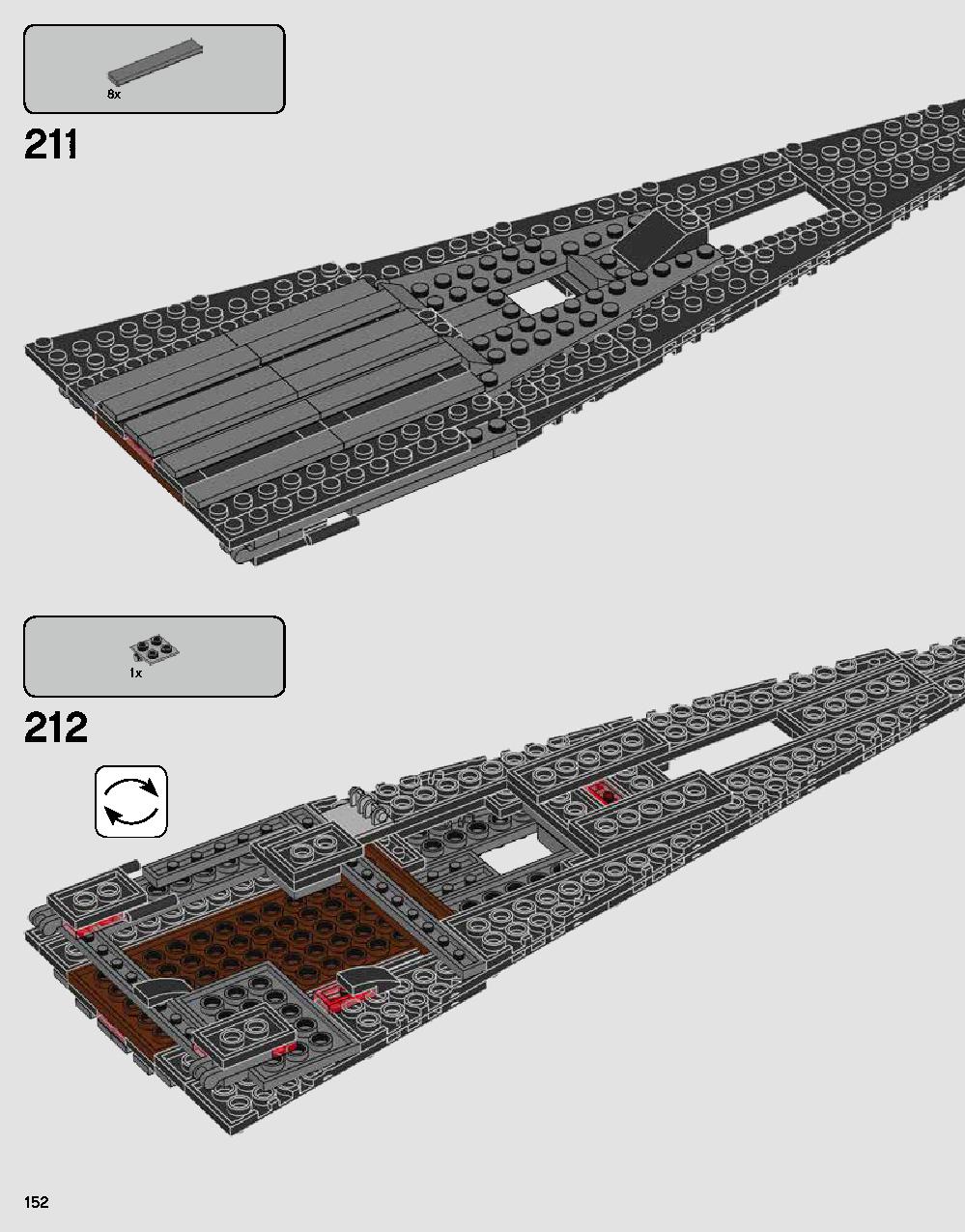Darth Vader's Castle 75251 LEGO information LEGO instructions 152 page