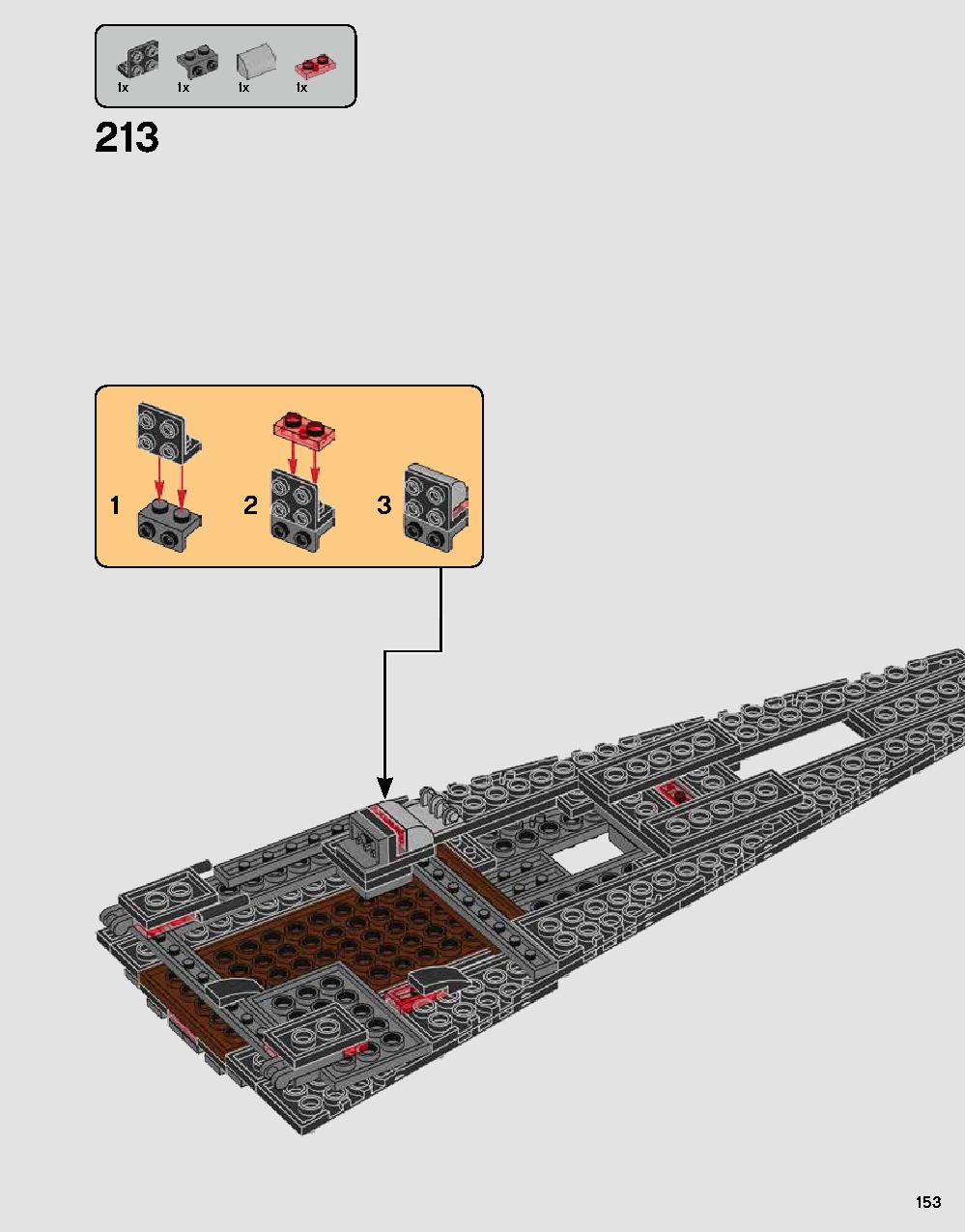Darth Vader's Castle 75251 LEGO information LEGO instructions 153 page