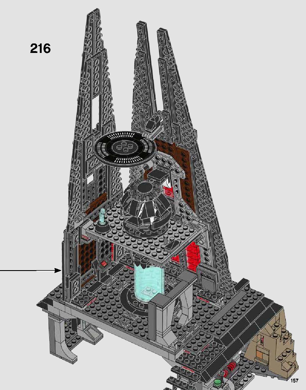 Darth Vader's Castle 75251 LEGO information LEGO instructions 157 page