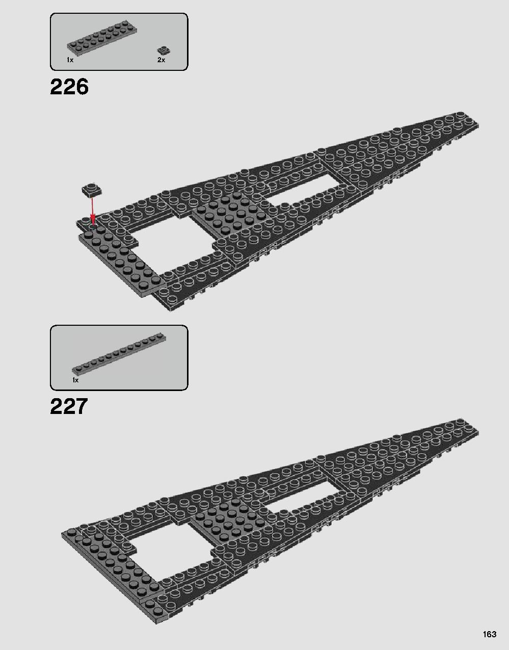 Darth Vader's Castle 75251 LEGO information LEGO instructions 163 page