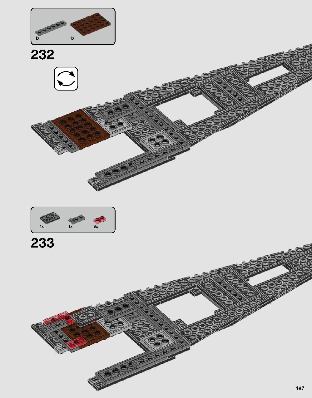 Darth Vader's Castle 75251 LEGO information LEGO instructions 167 page