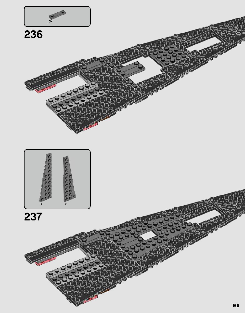 Darth Vader's Castle 75251 LEGO information LEGO instructions 169 page