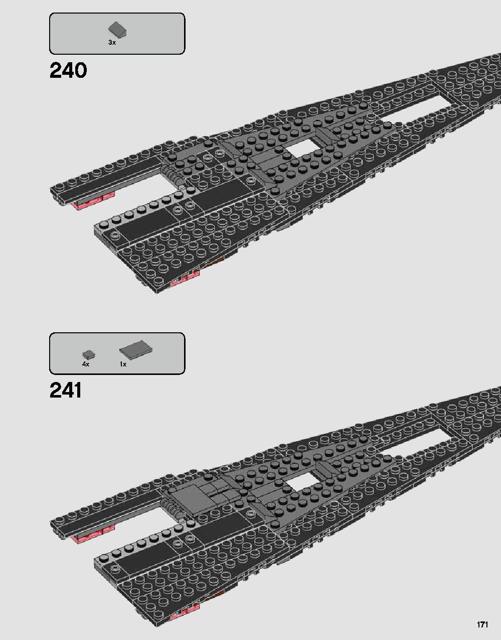 Darth Vader's Castle 75251 LEGO information LEGO instructions 171 page
