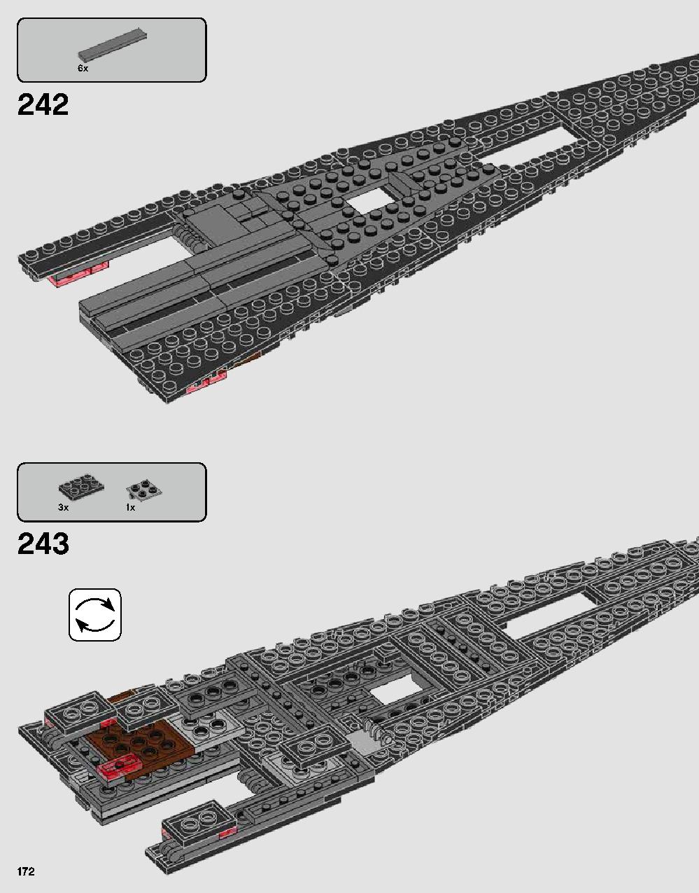 Darth Vader's Castle 75251 LEGO information LEGO instructions 172 page