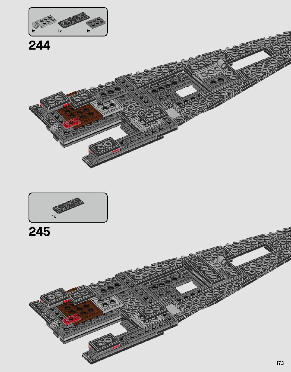 Darth Vader's Castle 75251 LEGO information LEGO instructions 173 page