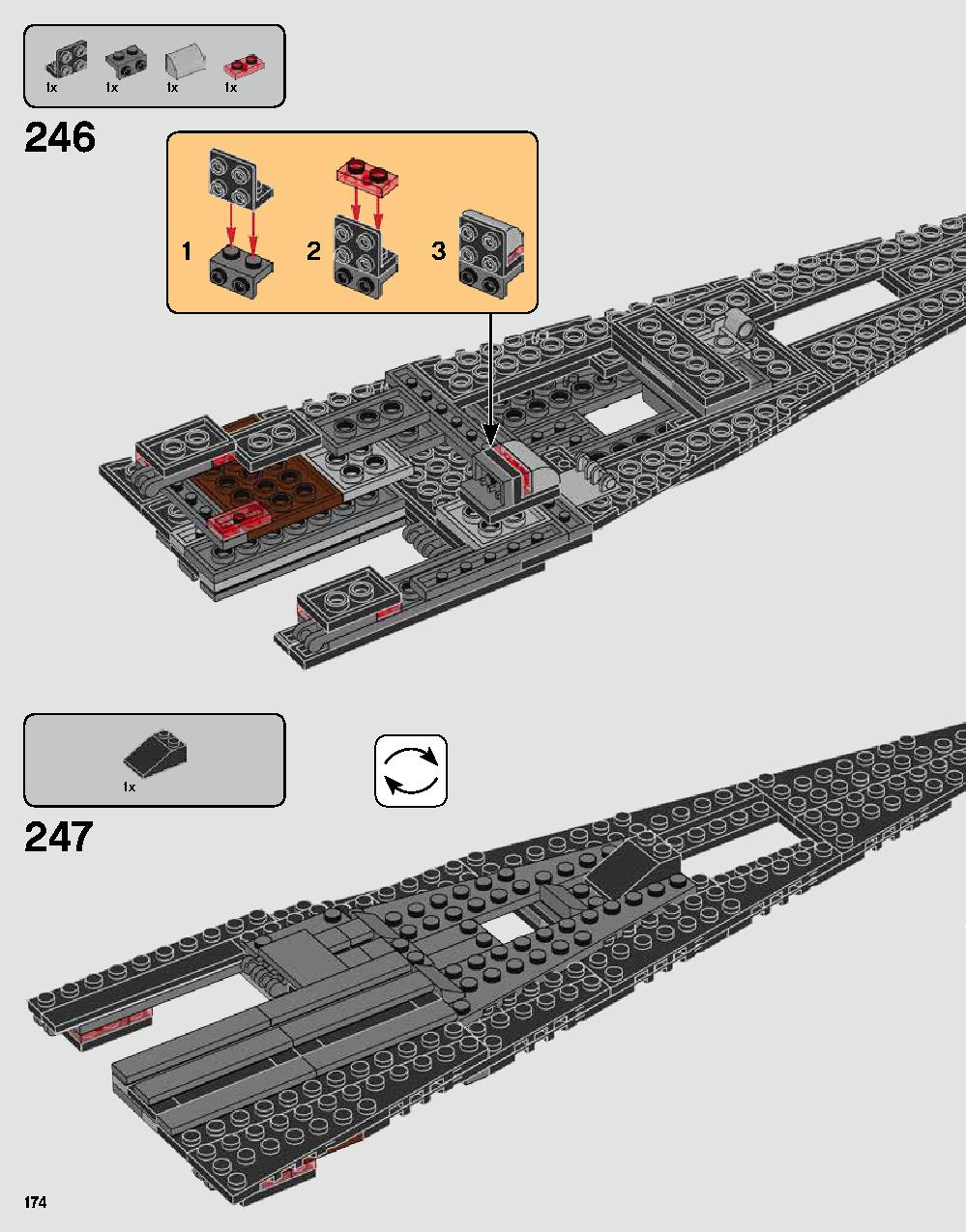 Darth Vader's Castle 75251 LEGO information LEGO instructions 174 page