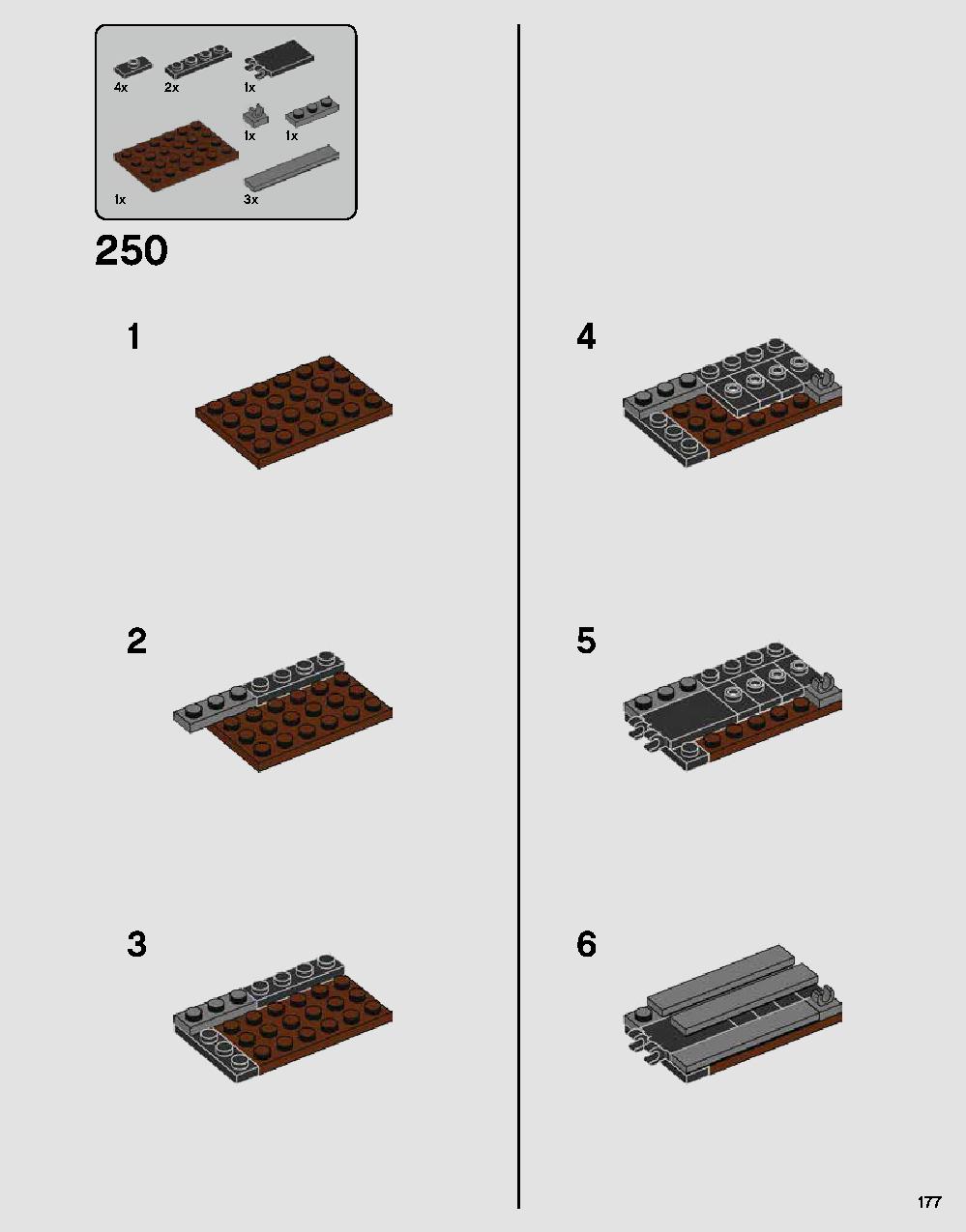 Darth Vader's Castle 75251 LEGO information LEGO instructions 177 page