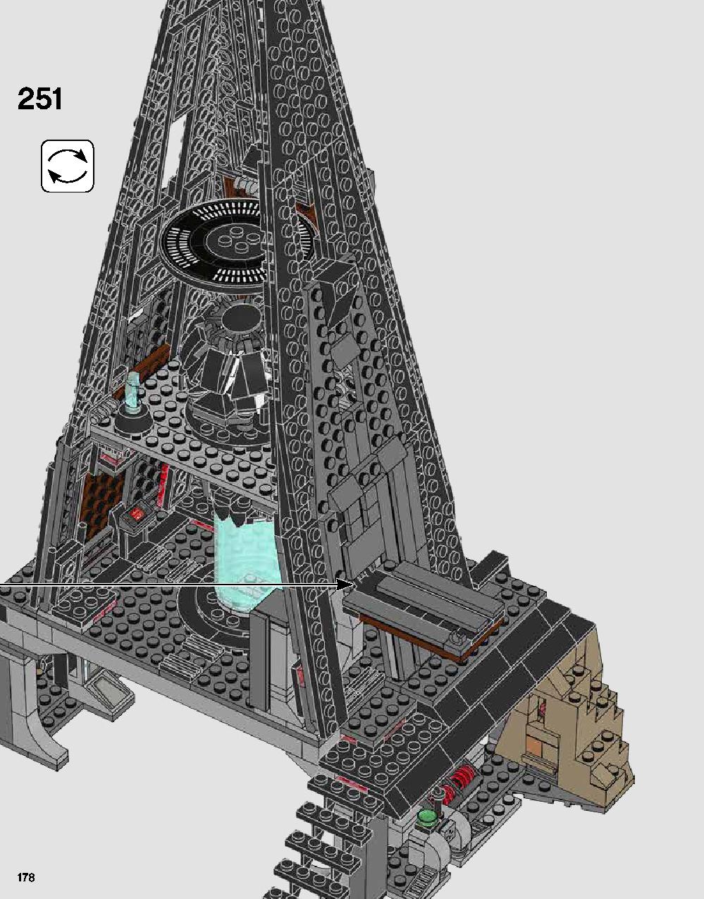Darth Vader's Castle 75251 LEGO information LEGO instructions 178 page