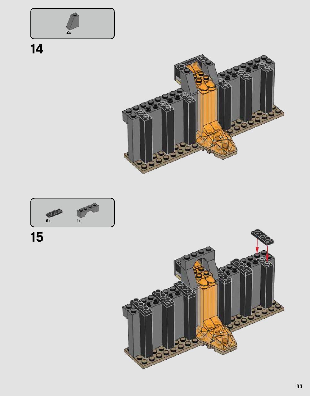 Darth Vader's Castle 75251 LEGO information LEGO instructions 33 page