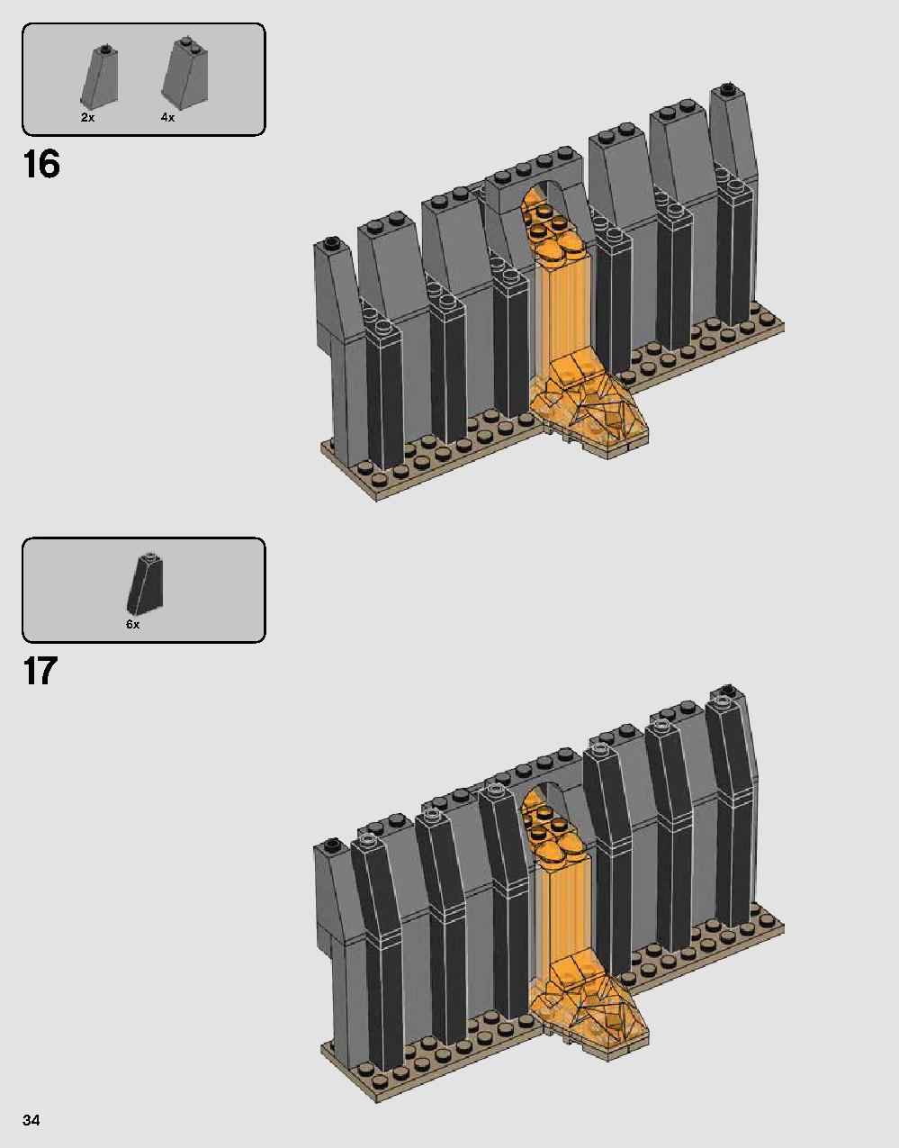 Darth Vader's Castle 75251 LEGO information LEGO instructions 34 page