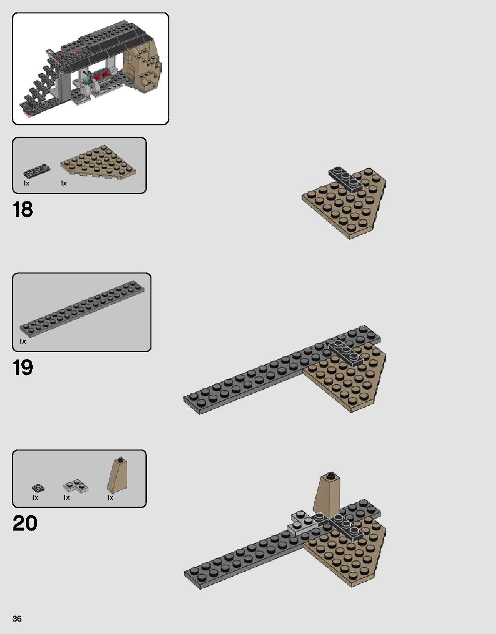 Darth Vader's Castle 75251 LEGO information LEGO instructions 36 page