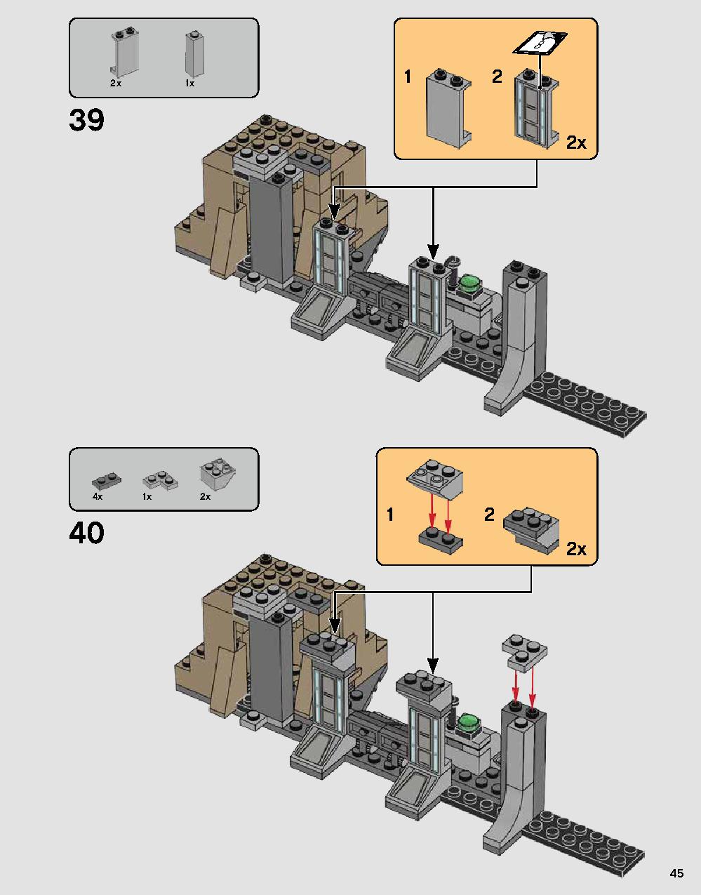 Darth Vader's Castle 75251 LEGO information LEGO instructions 45 page