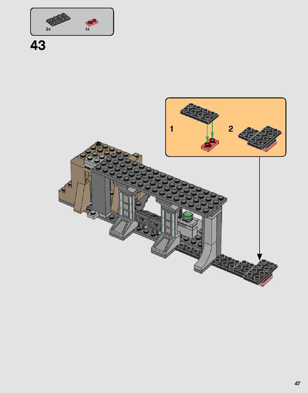 Darth Vader's Castle 75251 LEGO information LEGO instructions 47 page