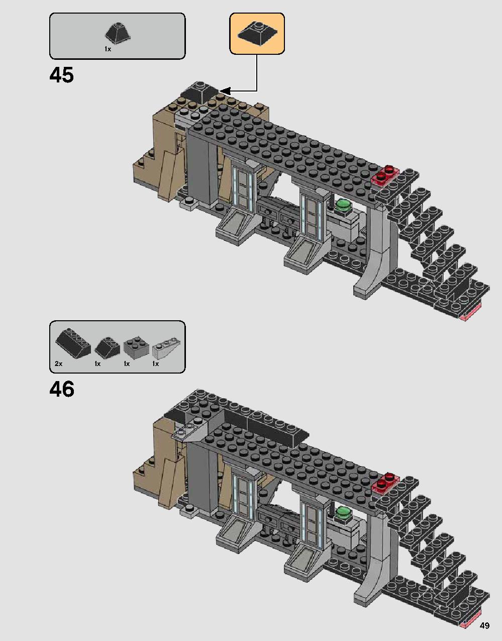 Darth Vader's Castle 75251 LEGO information LEGO instructions 49 page
