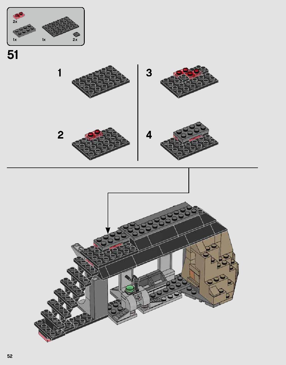 ダース・ベイダーの城 75251 レゴの商品情報 レゴの説明書・組立方法 52 page