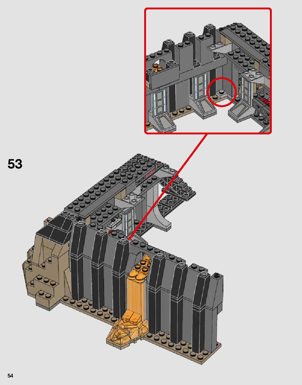 Darth Vader's Castle 75251 LEGO information LEGO instructions 54 page