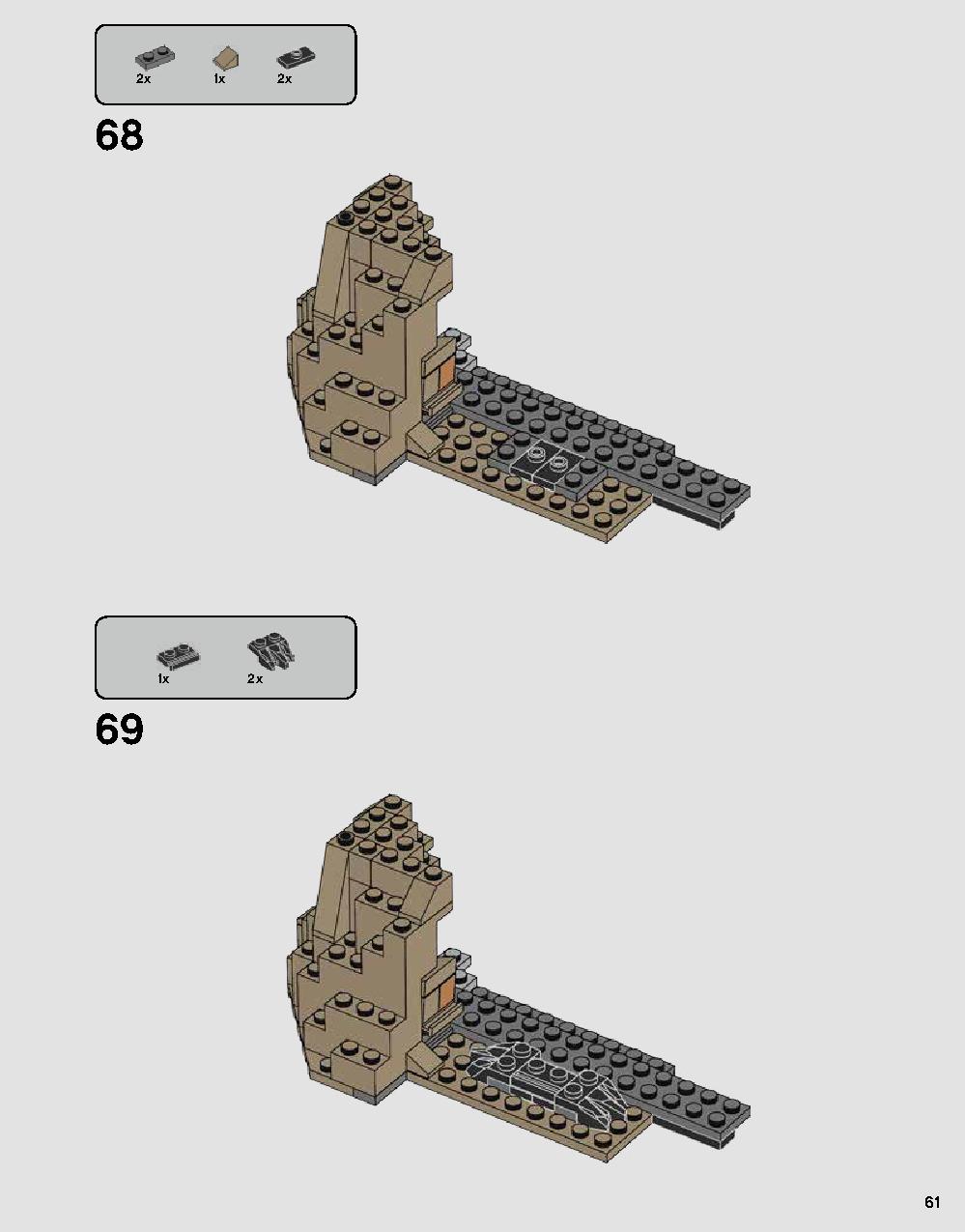 Darth Vader's Castle 75251 LEGO information LEGO instructions 61 page