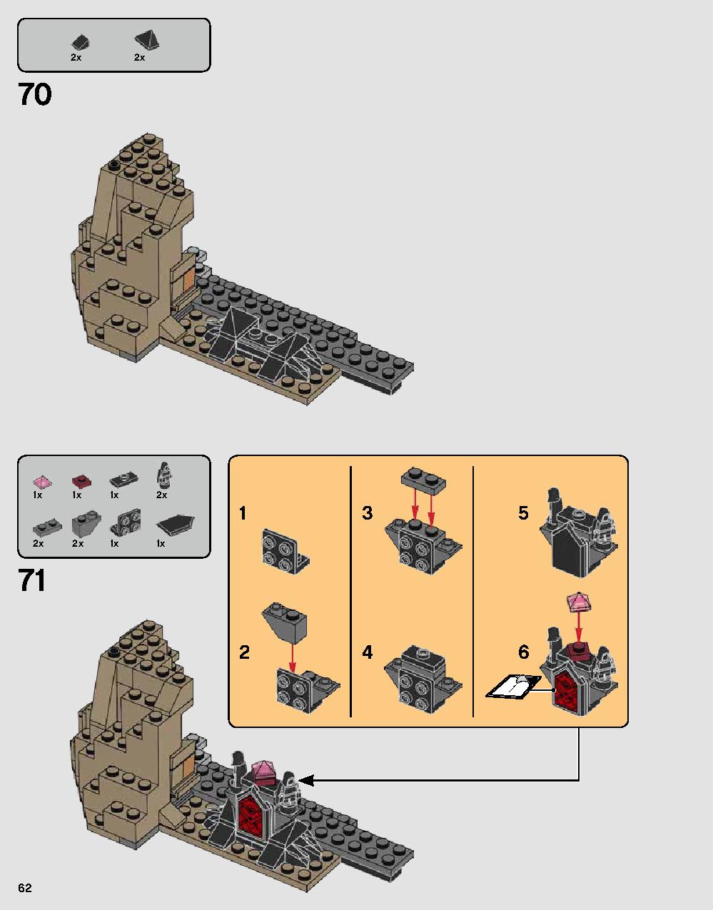 Darth Vader's Castle 75251 LEGO information LEGO instructions 62 page