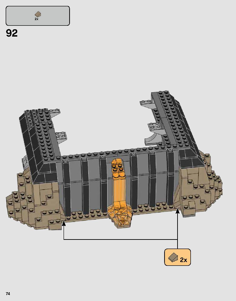 Darth Vader's Castle 75251 LEGO information LEGO instructions 74 page