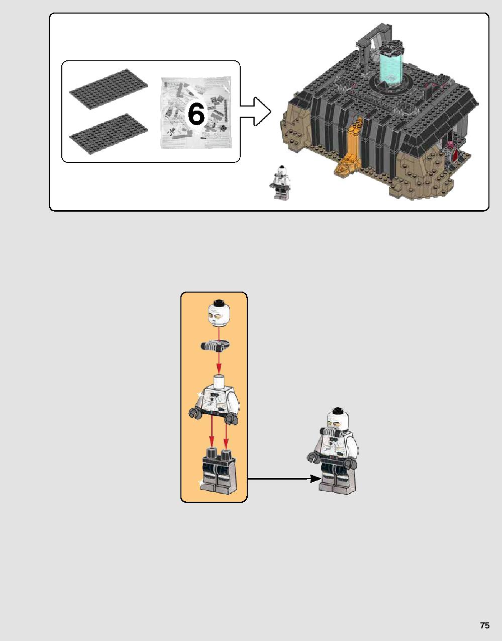 Darth Vader's Castle 75251 LEGO information LEGO instructions 75 page