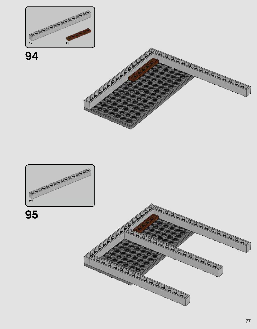 Darth Vader's Castle 75251 LEGO information LEGO instructions 77 page