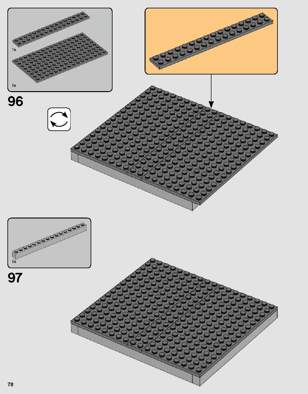 ダース・ベイダーの城 75251 レゴの商品情報 レゴの説明書・組立方法 78 page