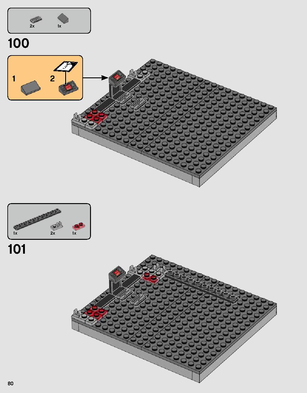 Darth Vader's Castle 75251 LEGO information LEGO instructions 80 page
