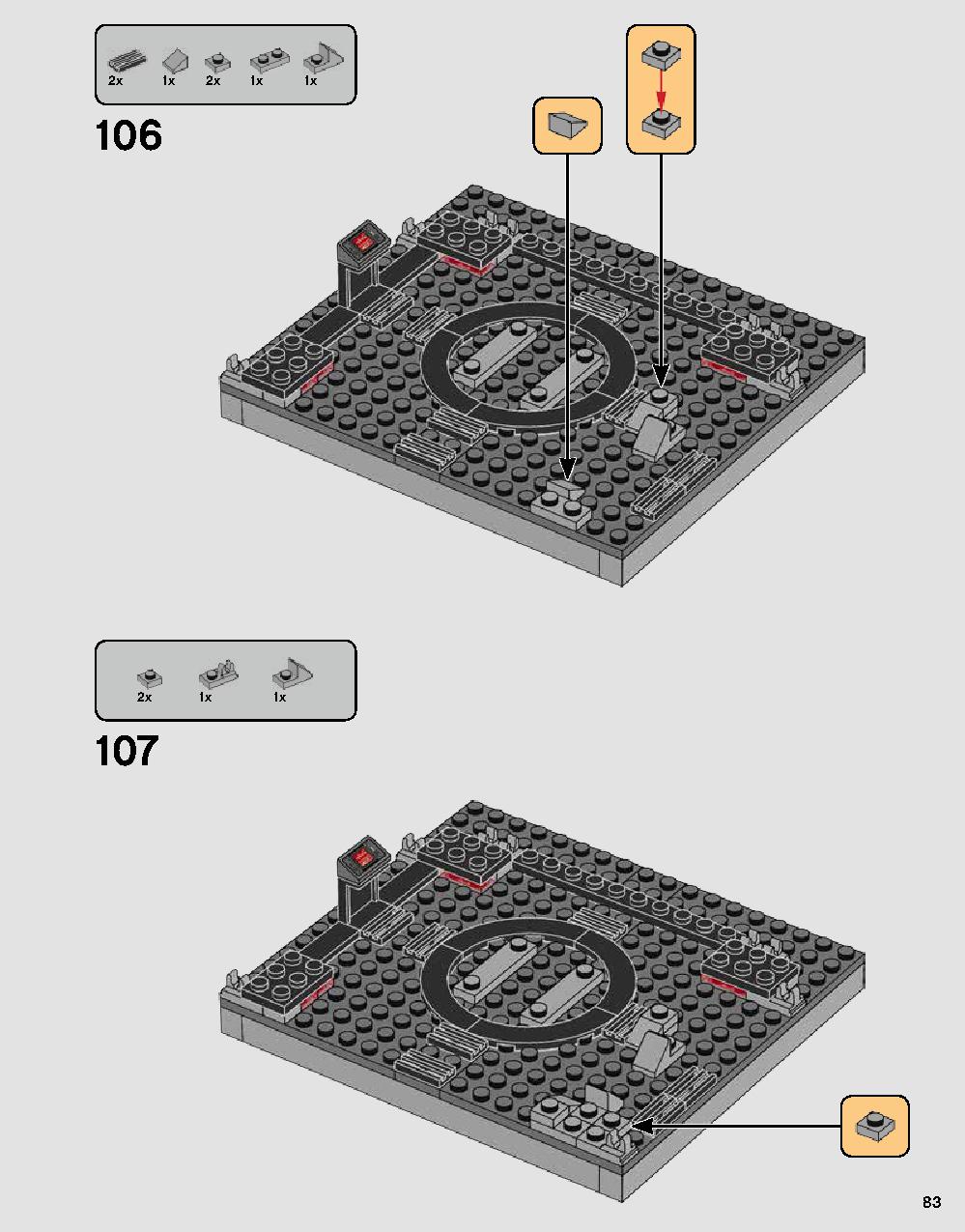 Darth Vader's Castle 75251 LEGO information LEGO instructions 83 page