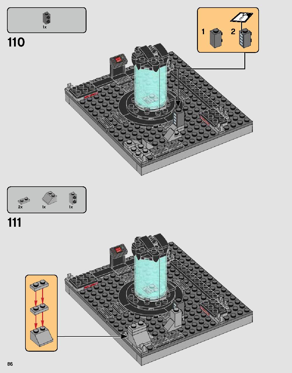 Darth Vader's Castle 75251 LEGO information LEGO instructions 86 page