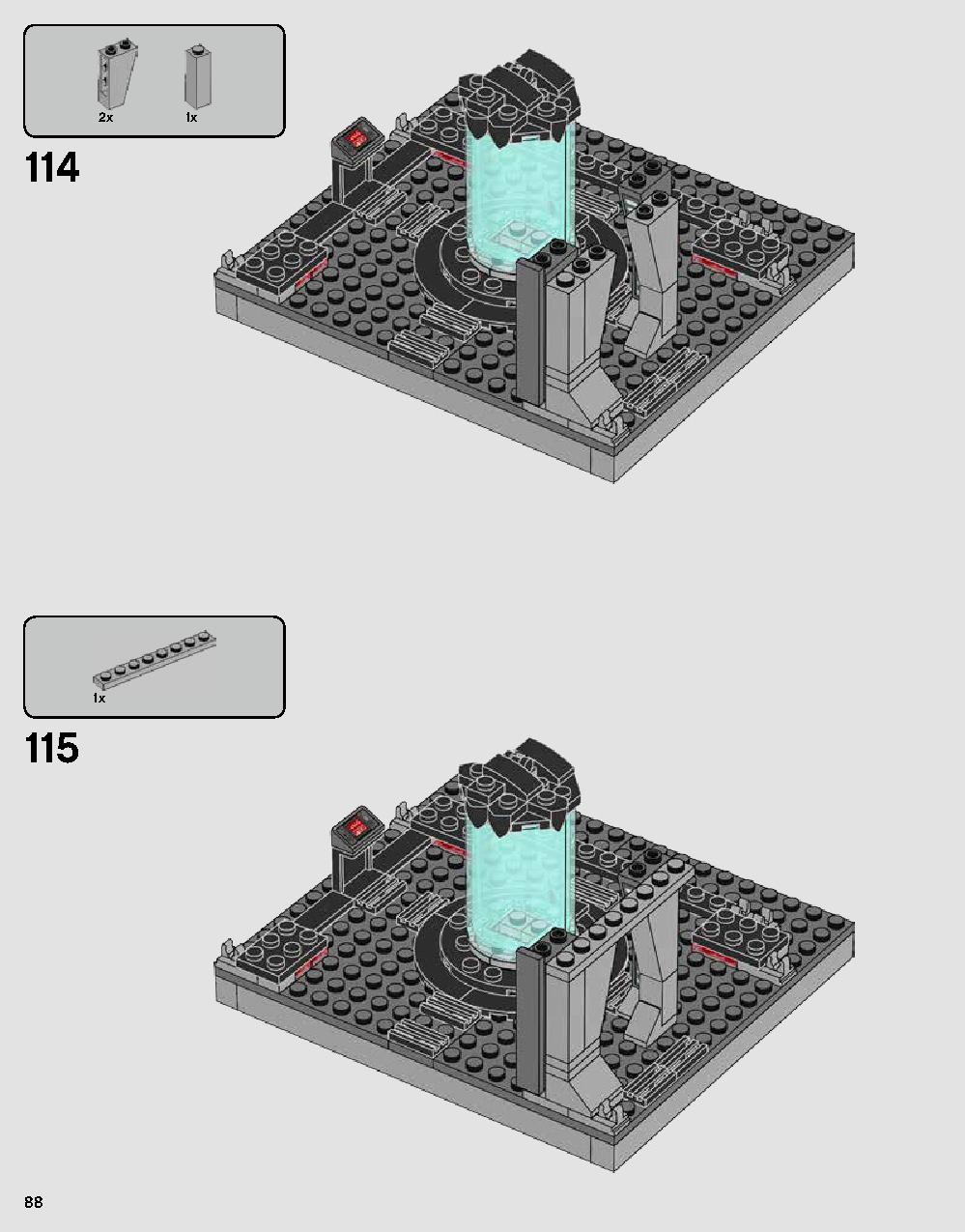 ダース・ベイダーの城 75251 レゴの商品情報 レゴの説明書・組立方法 88 page