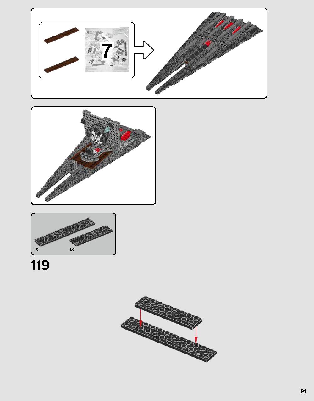 Darth Vader's Castle 75251 LEGO information LEGO instructions 91 page