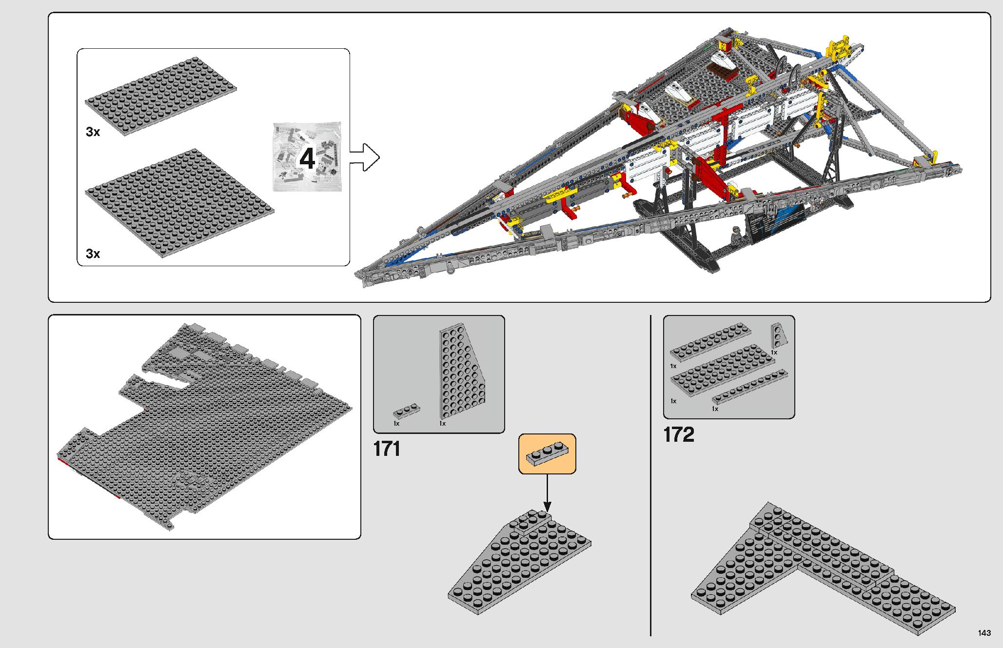 Imperial Star Destroyer 75252 LEGO information LEGO instructions 143 page
