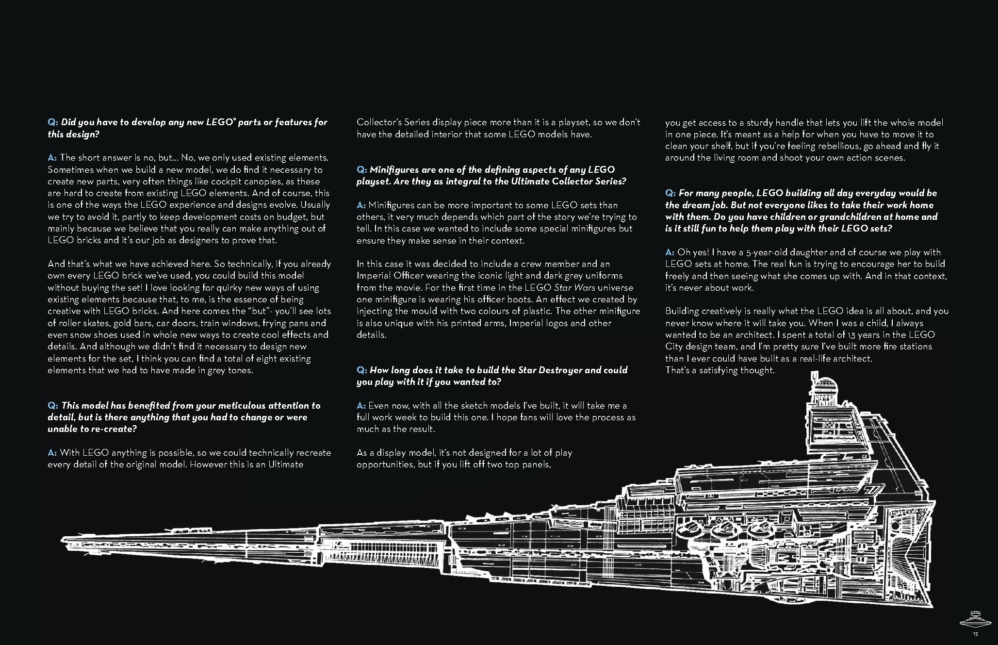 Imperial Star Destroyer 75252 LEGO information LEGO instructions 15 page