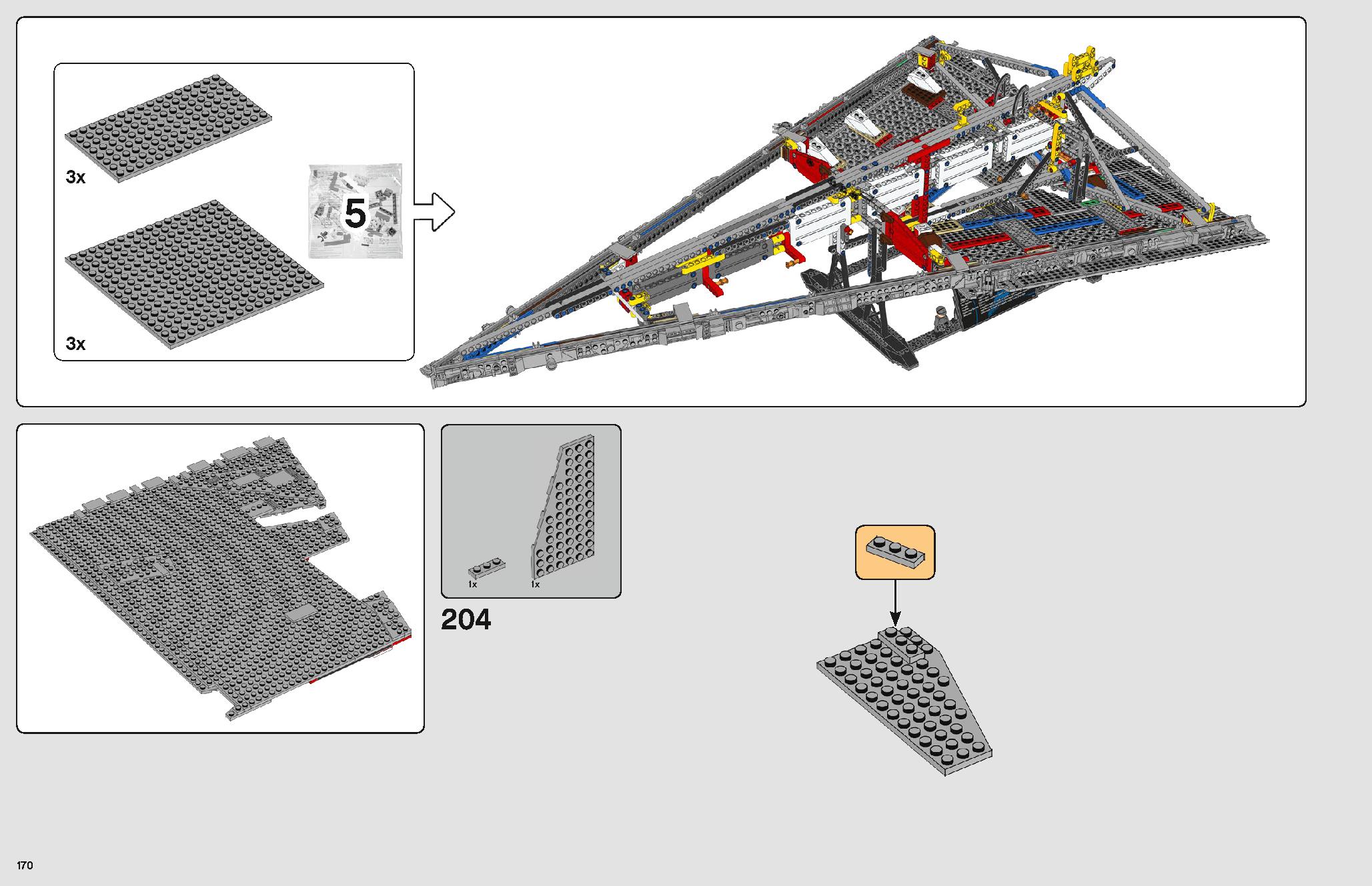 Imperial Star Destroyer 75252 LEGO information LEGO instructions 170 page