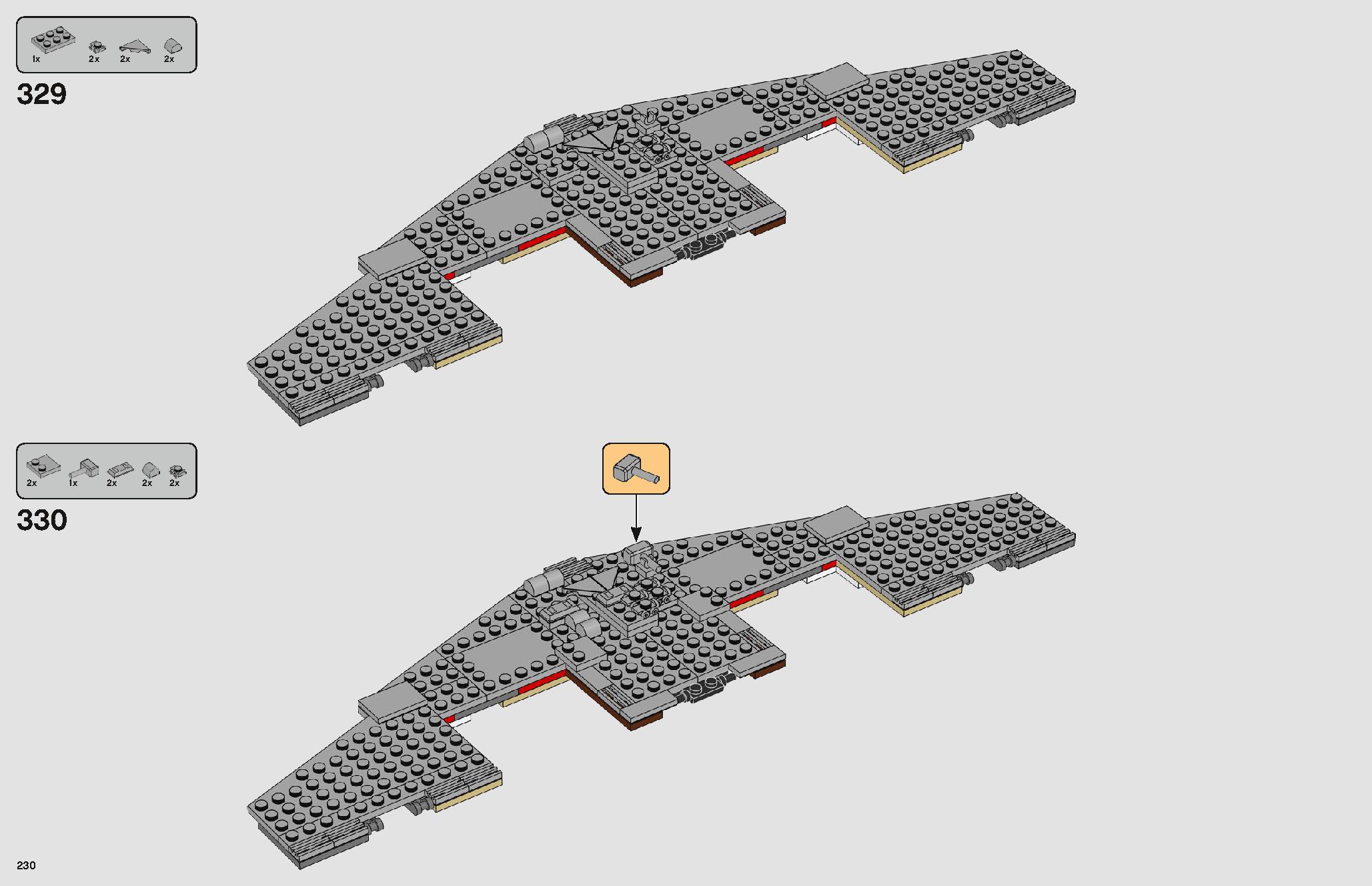 Imperial Star Destroyer 75252 LEGO information LEGO instructions 230 page
