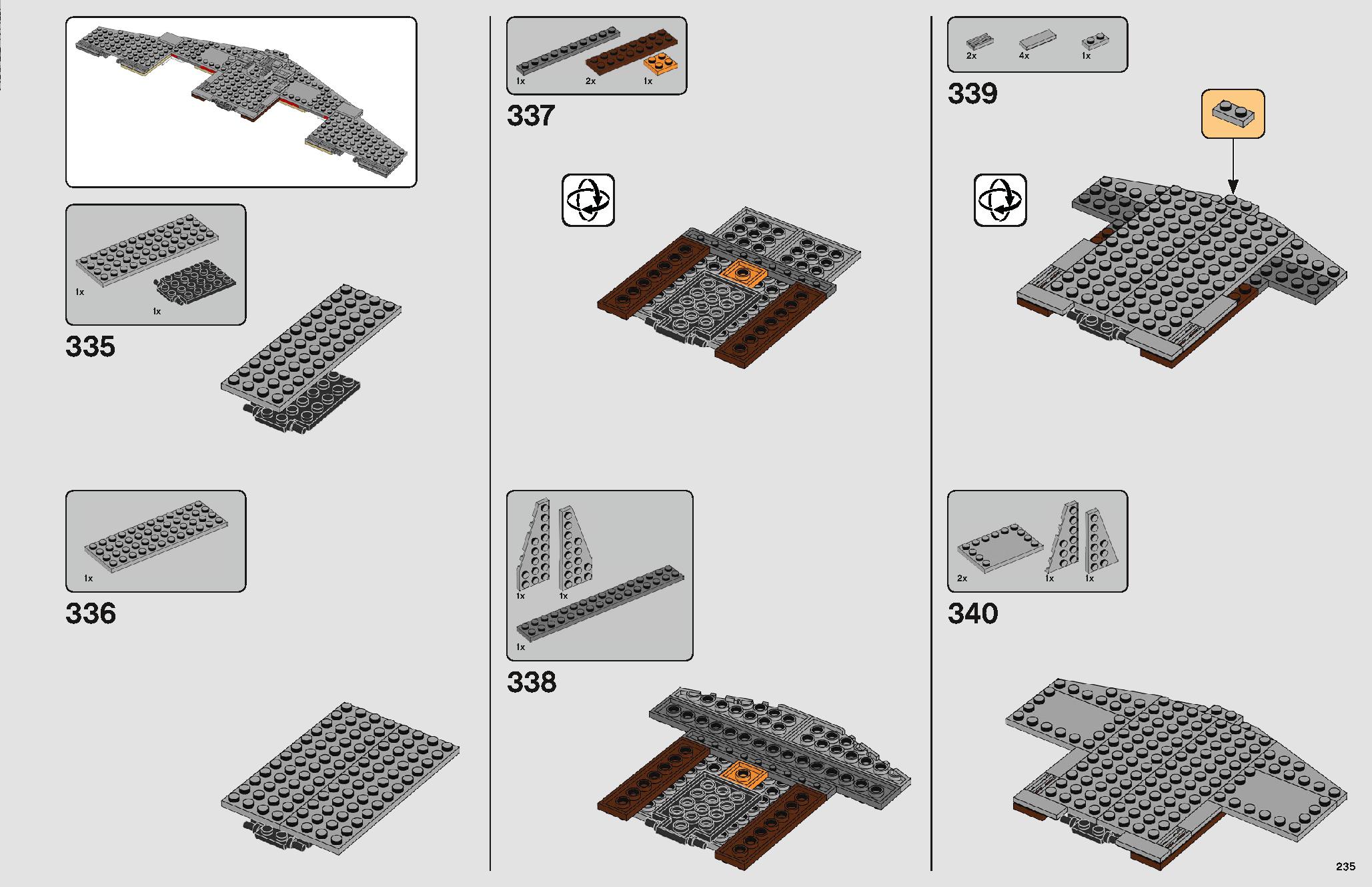 Imperial Star Destroyer 75252 LEGO information LEGO instructions 235 page