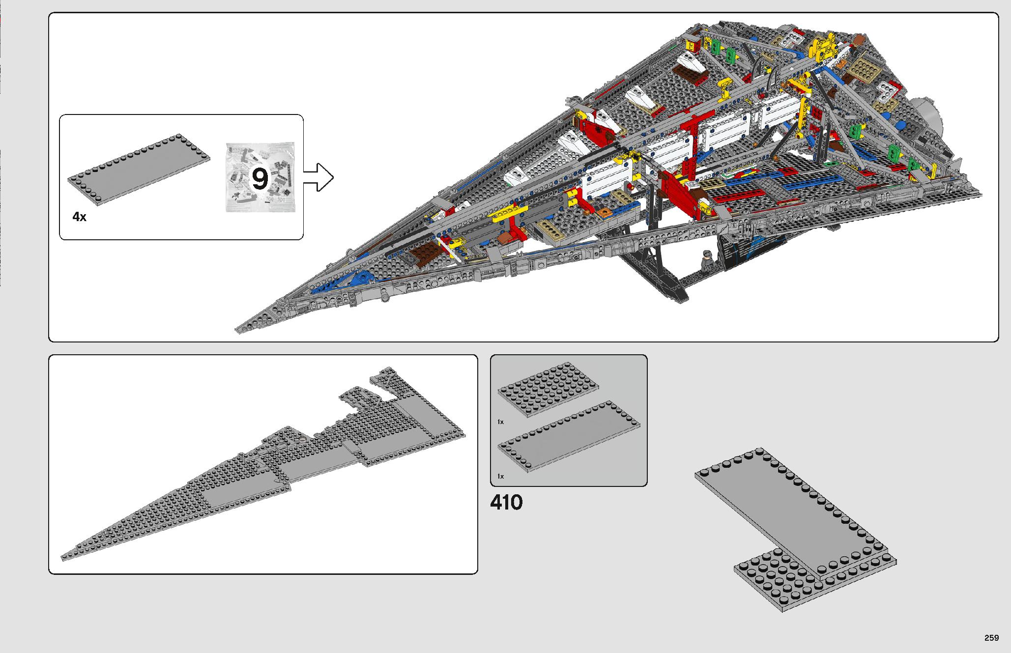 Imperial Star Destroyer 75252 LEGO information LEGO instructions 259 page