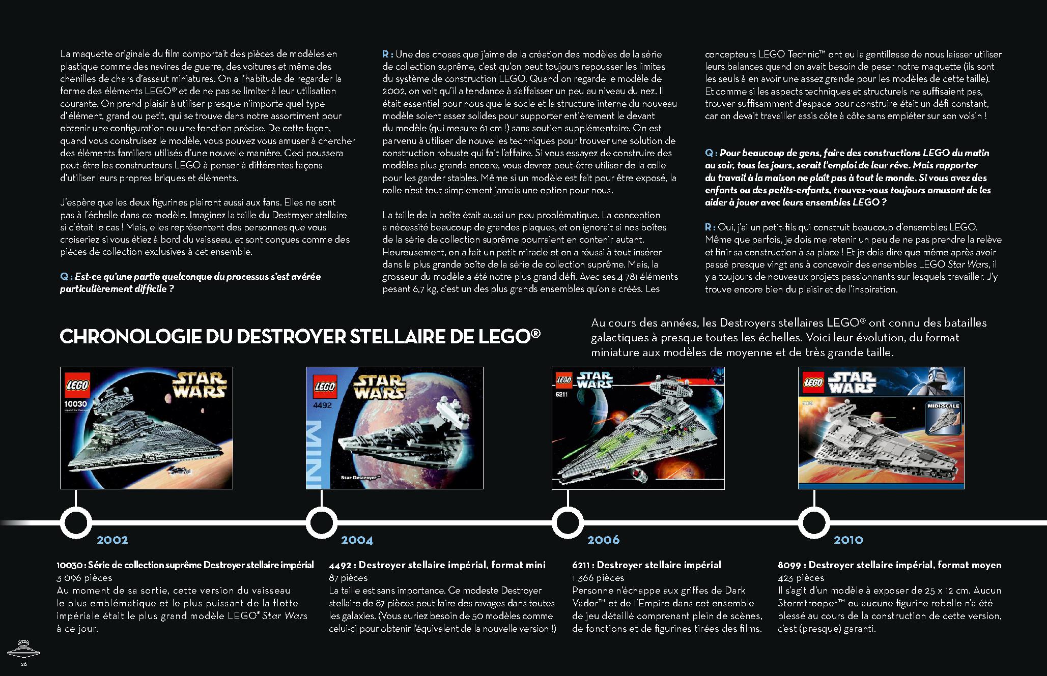 Imperial Star Destroyer 75252 LEGO information LEGO instructions 26 page