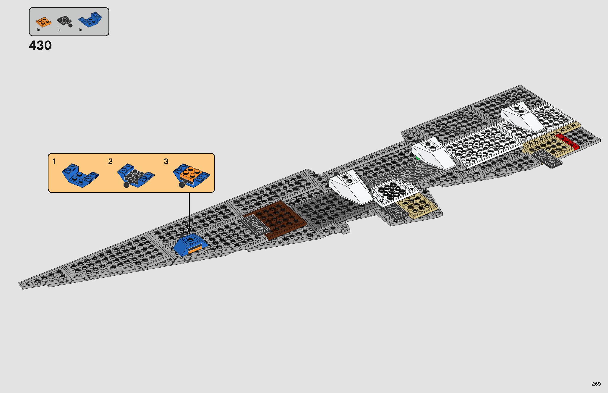 Imperial Star Destroyer 75252 LEGO information LEGO instructions 269 page