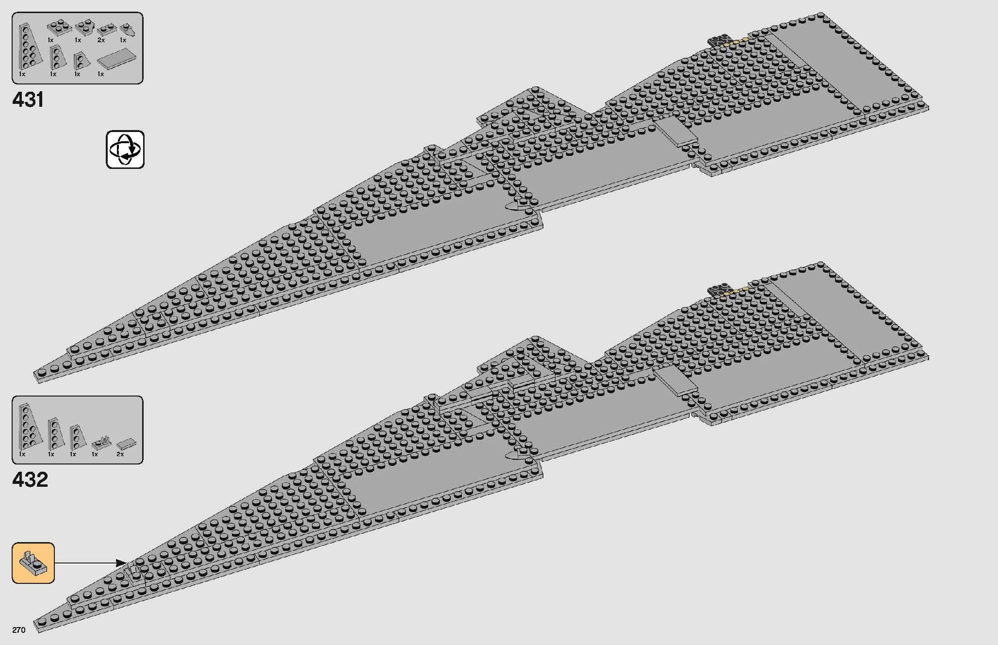 Imperial Star Destroyer 75252 LEGO information LEGO instructions 270 page