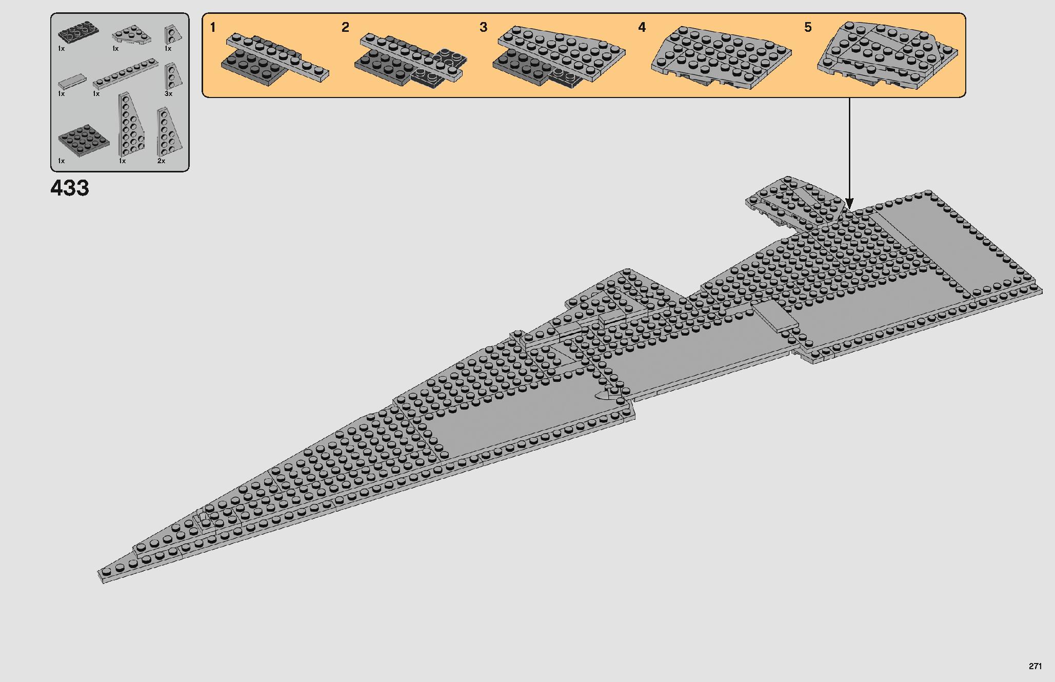 Imperial Star Destroyer 75252 LEGO information LEGO instructions 271 page