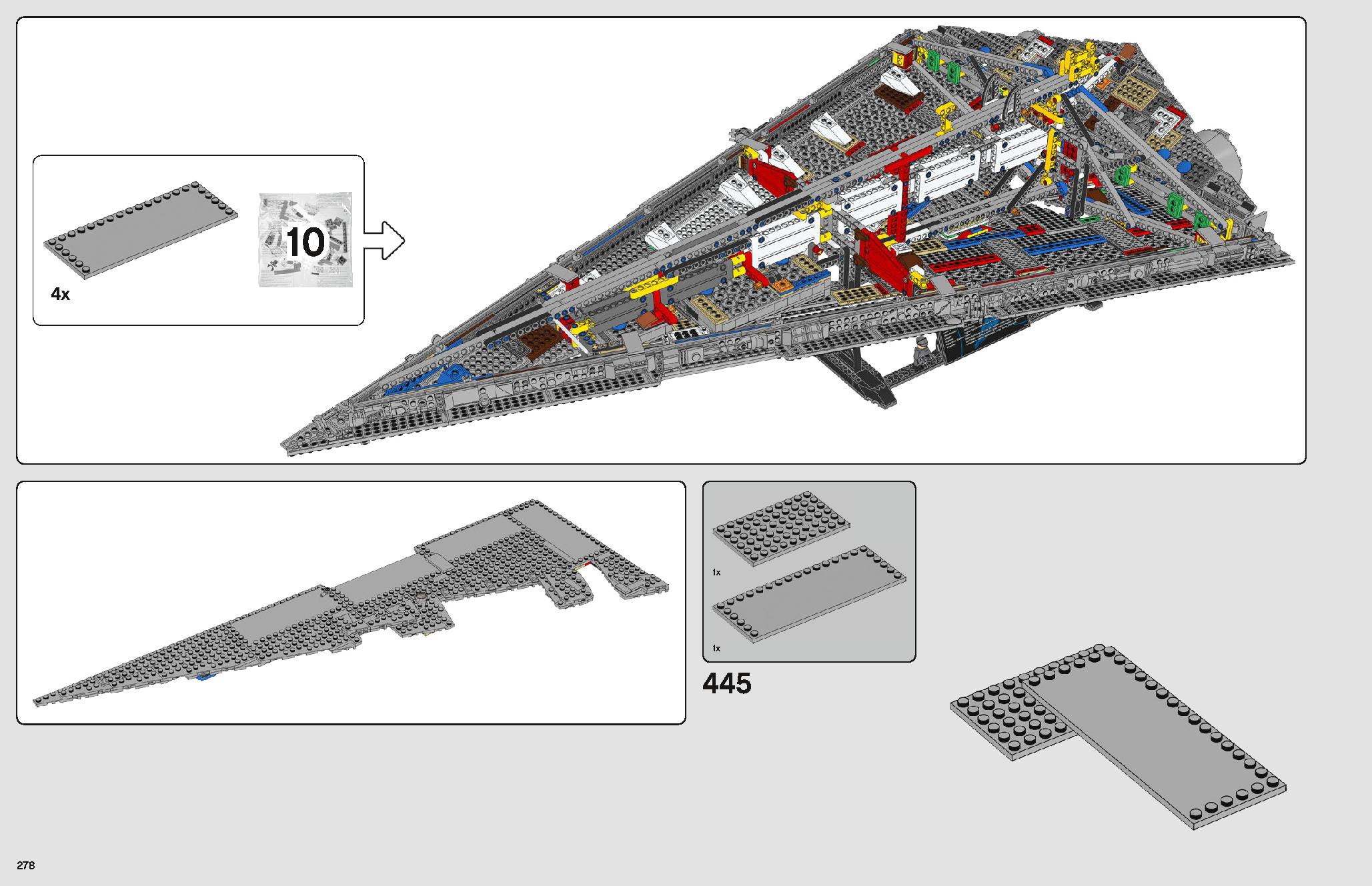Imperial Star Destroyer 75252 LEGO information LEGO instructions 278 page