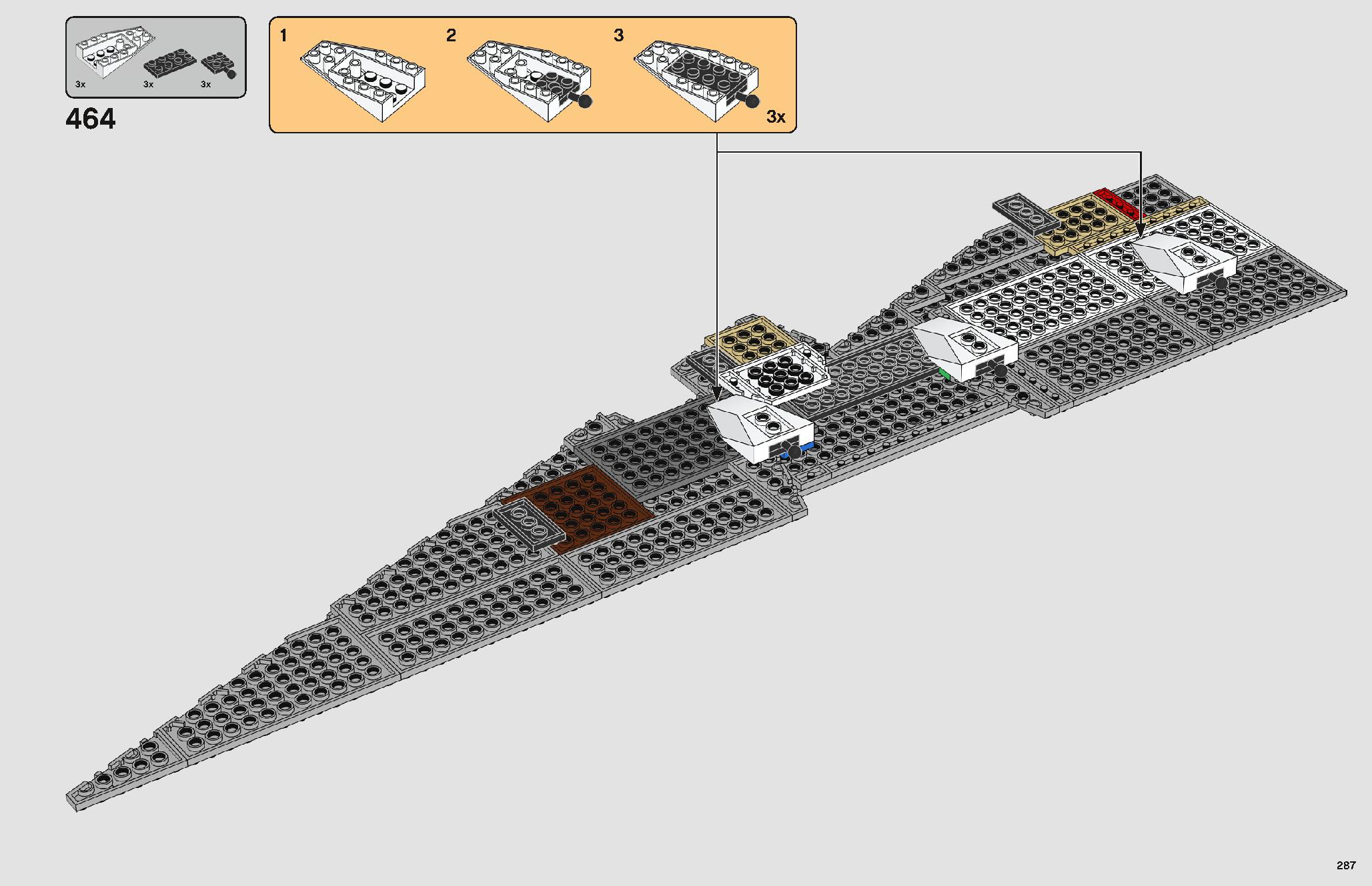 Imperial Star Destroyer 75252 LEGO information LEGO instructions 287 page