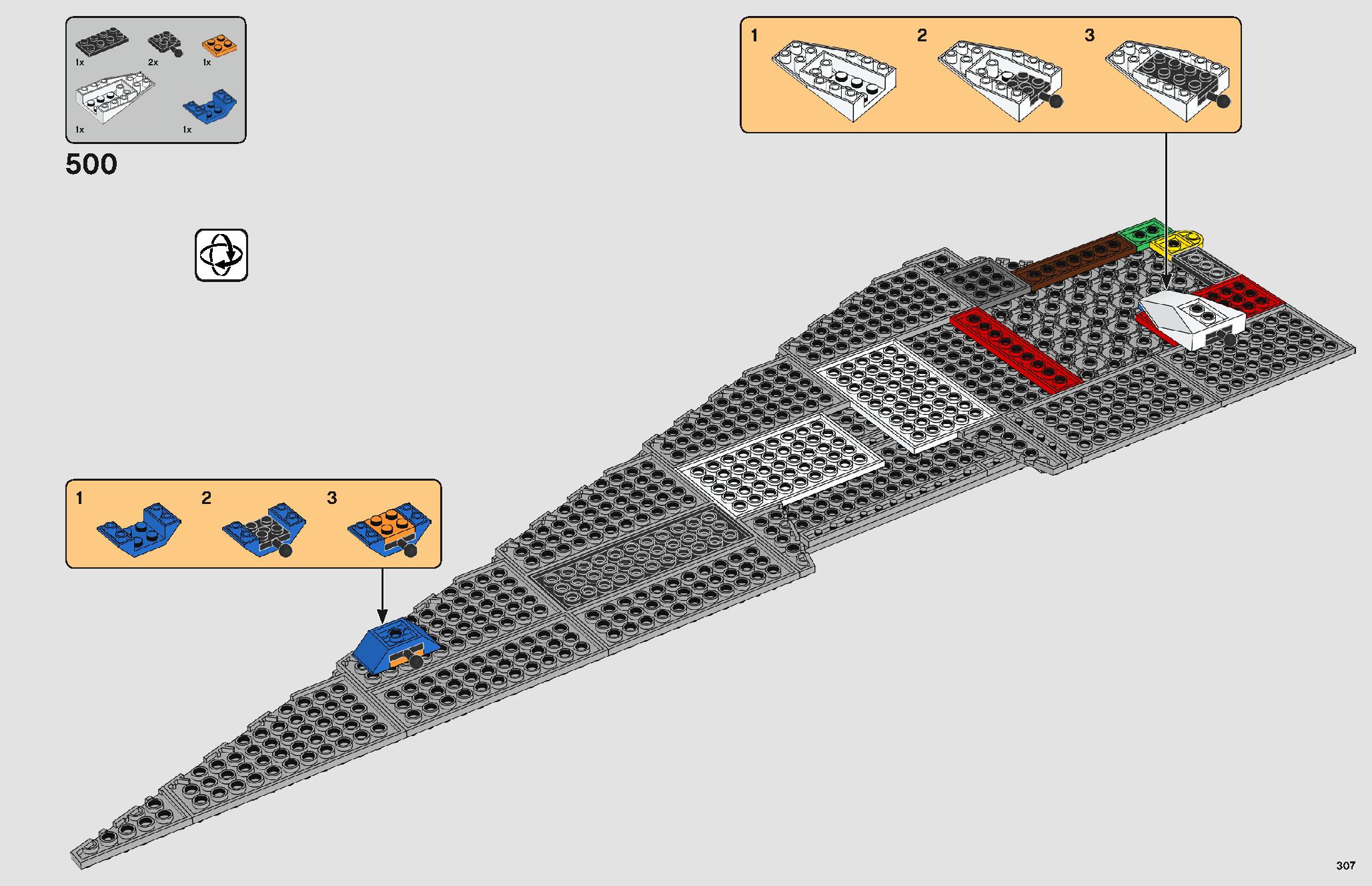 Imperial Star Destroyer 75252 LEGO information LEGO instructions 307 page