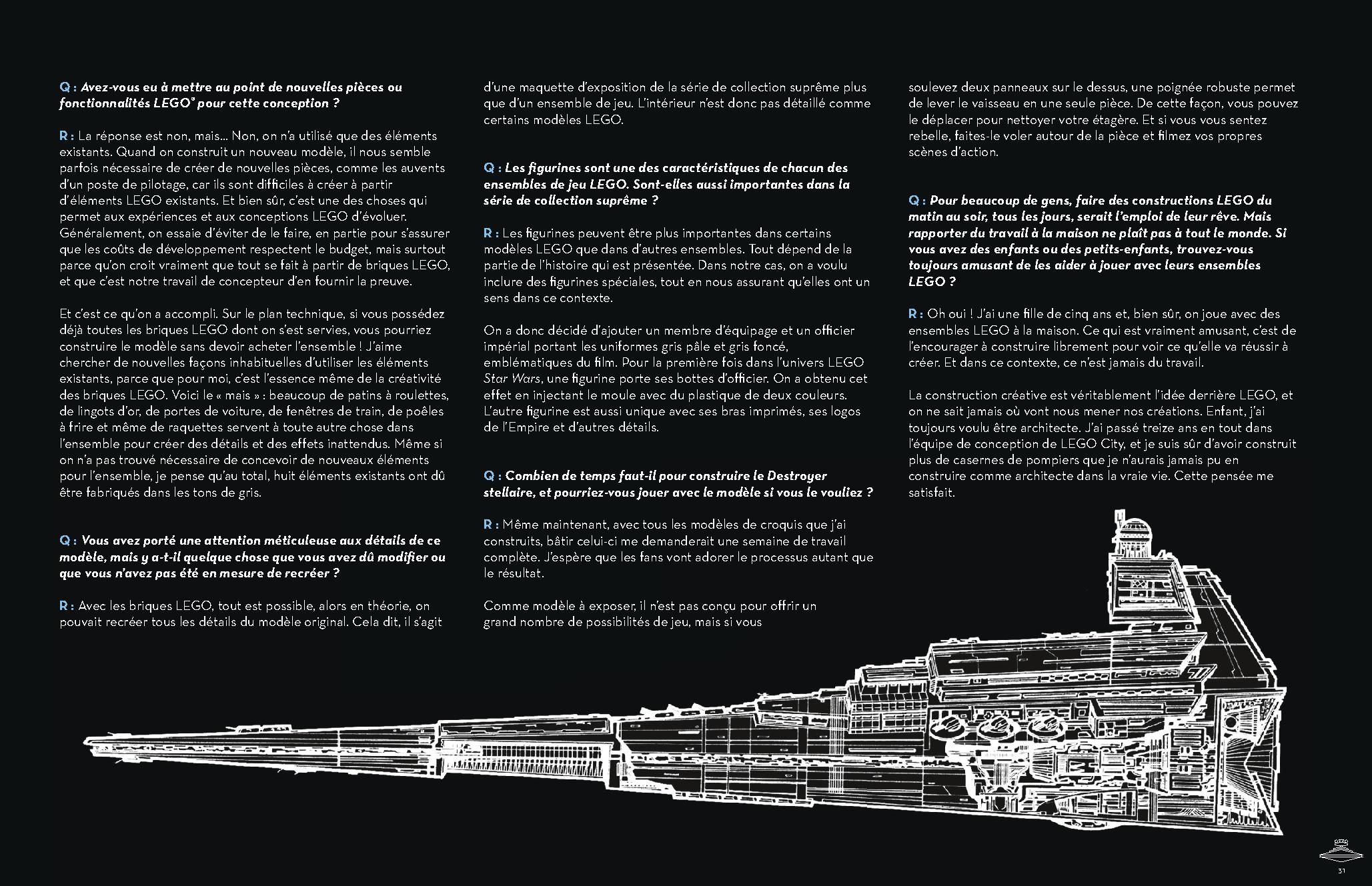 Imperial Star Destroyer 75252 LEGO information LEGO instructions 31 page