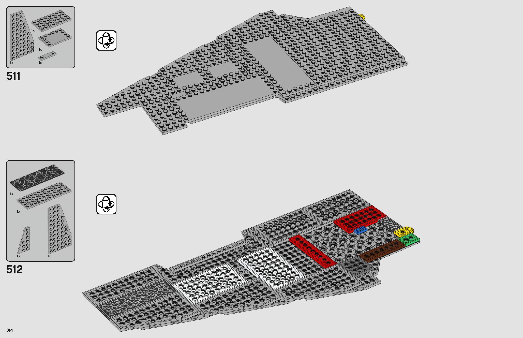 Imperial Star Destroyer 75252 LEGO information LEGO instructions 314 page