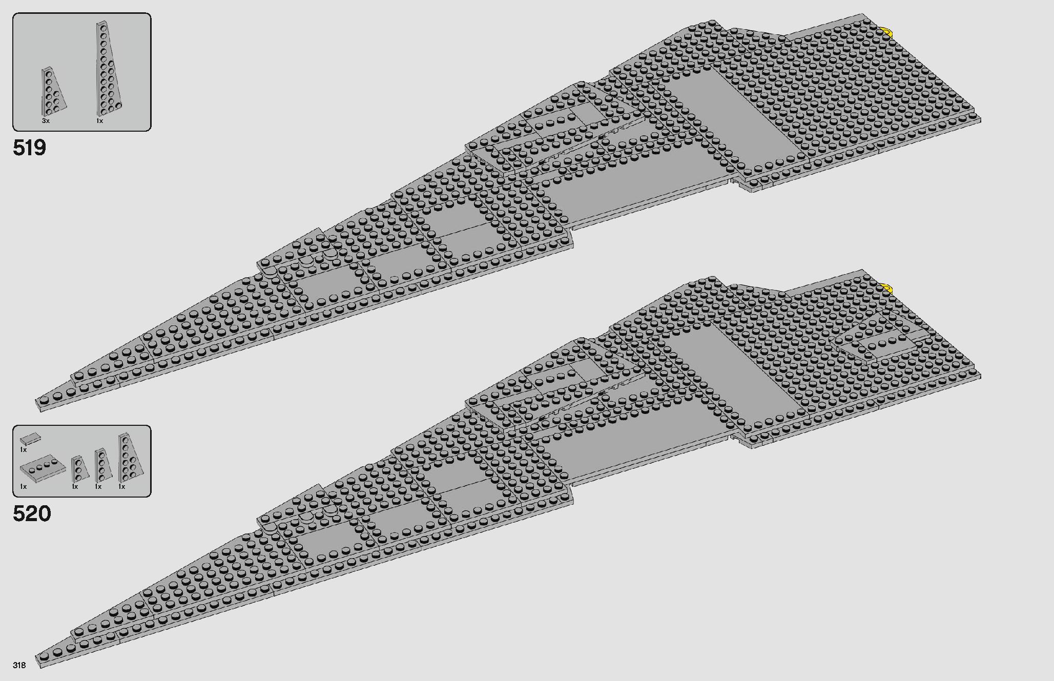 Imperial Star Destroyer 75252 LEGO information LEGO instructions 318 page
