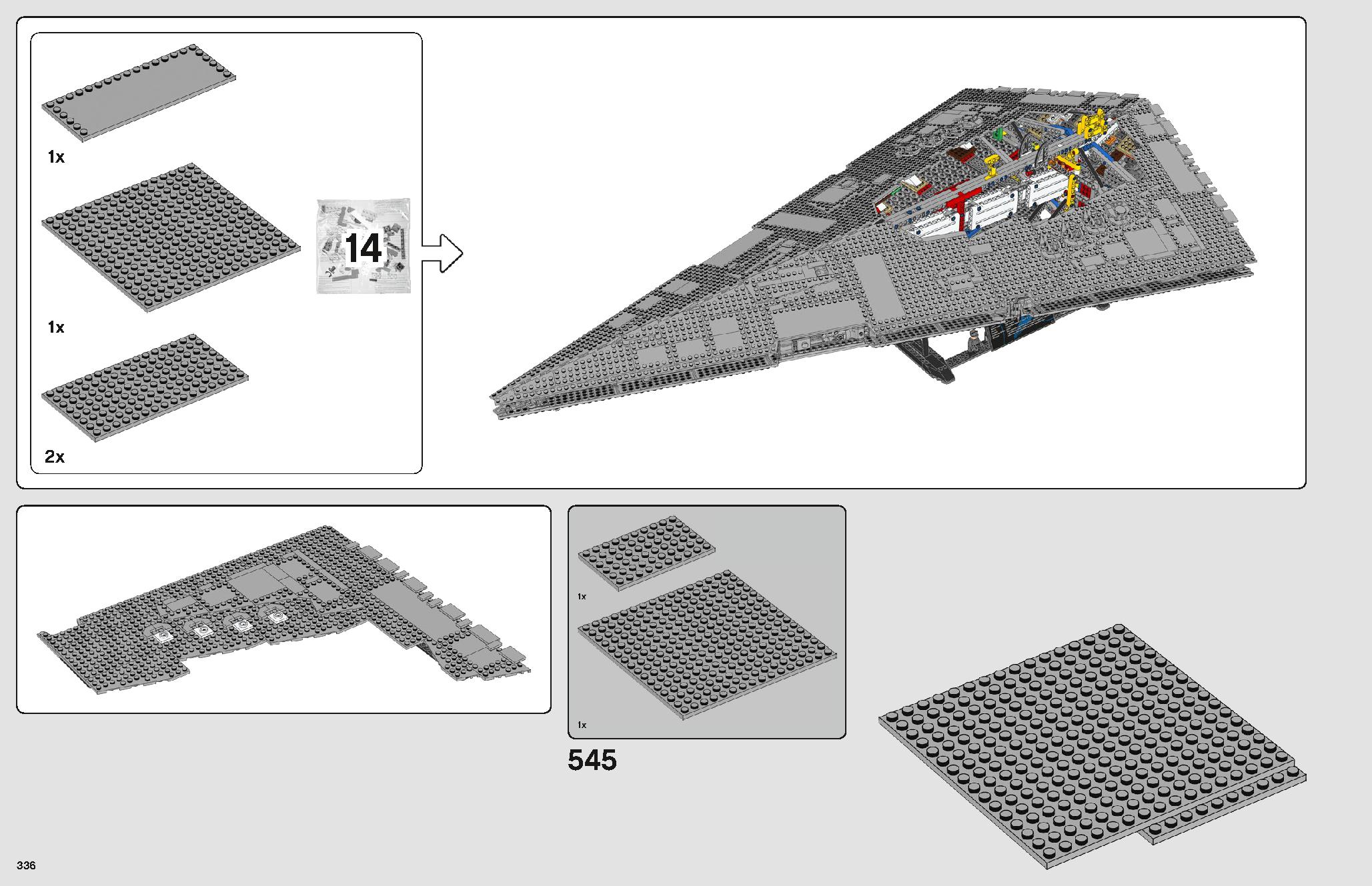 Imperial Star Destroyer 75252 LEGO information LEGO instructions 336 page
