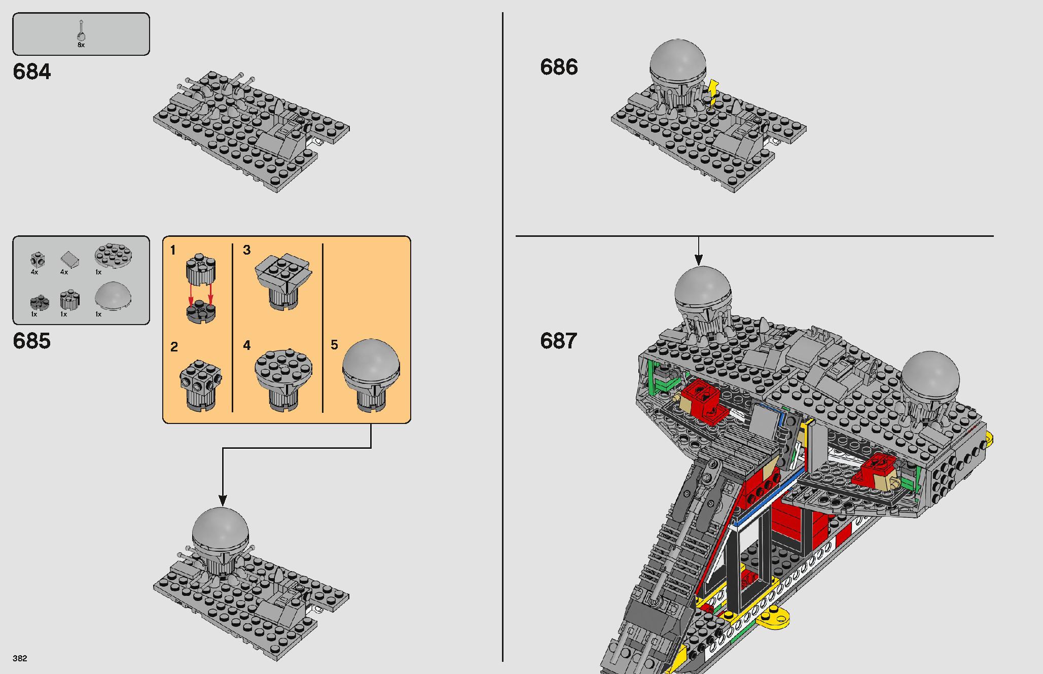 Imperial Star Destroyer 75252 LEGO information LEGO instructions 382 page