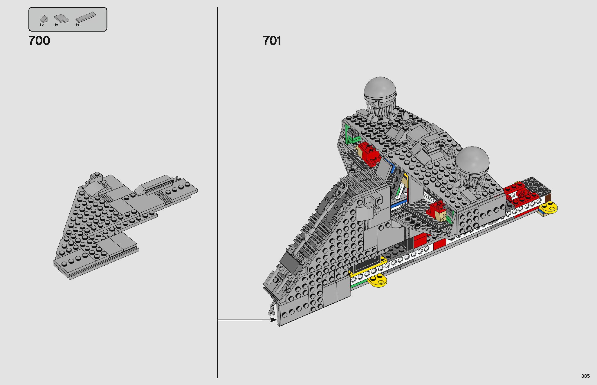 Imperial Star Destroyer 75252 LEGO information LEGO instructions 385 page